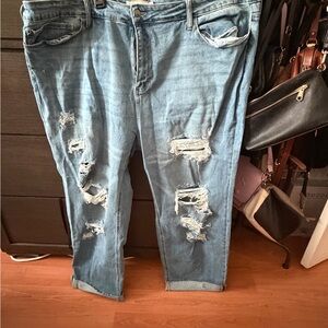 Casual Distressed Denim Jeans